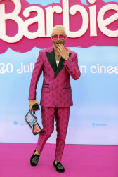 Fotos del estreno de la película 'Barbie' en Madrid.