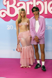 Fotos del estreno de la película 'Barbie' en Madrid.