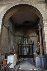 Así luce la iglesia de San Salvador de Sangüesa tras 23 años cerrada por daños estructirales./
