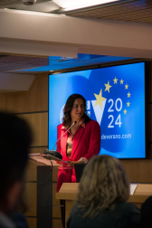 Foto de la presentación de los VI Cursos Europeos de Verano organizados por Fundación Diario de Navarra y Equipo Europa./