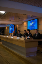 Foto de la presentación de los VI Cursos Europeos de Verano organizados por Fundación Diario de Navarra y Equipo Europa./