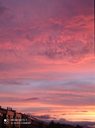 Atardeciendo sobre Pamplona.