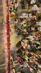 Fotos de la ofrenda de pañuelicos en San Fermín el 14 de julio