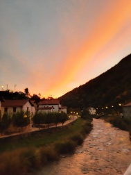 Atardecer otoñal en Urzainqui