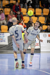 Fotos de la III edición del Partido Solidario con leyendas de Osasuna./