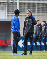 Fotos del entrenamiento de Osasuna este domingo 5 de enero.