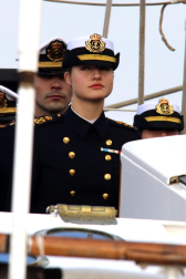 Primer día de la princesa Leonor a bordo del Juan Sebastián Elcano
