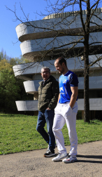 Los pelotaris participaron este lunes, 31 de marzo, en la presentación del Manomanista 2025 /