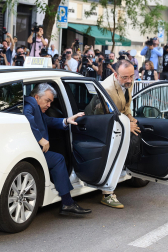 Imagen de Santos Cerdán a su llegada al Tribunal Supremo