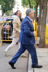 Imagen de Santos Cerdán a su llegada al Tribunal Supremo