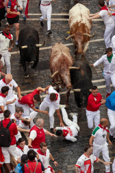 Primer encierro de San Fermín 2025.