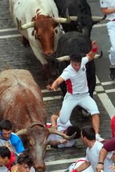Primer encierro de San Fermín 2025.