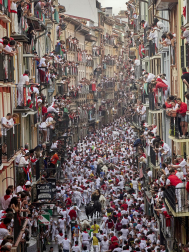 Primer encierro de San Fermín 2025.