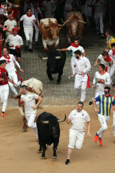 Primer encierro de San Fermín 2025.