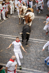 Primer encierro de San Fermín 2025.