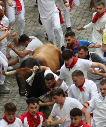 Primer encierro de San Fermín 2025.