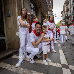 Foto de la procesión de San Fermín 2025./