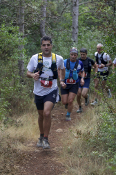 Corredores participantes en la V Betagarri Trail de Ancín este sábado, 25 de octubre /