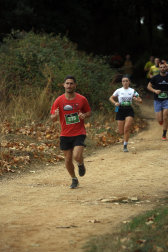 Corredores participantes en la V Betagarri Trail de Ancín este sábado, 25 de octubre /