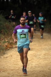 Corredores participantes en la V Betagarri Trail de Ancín este sábado, 25 de octubre /