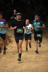 Corredores participantes en la V Betagarri Trail de Ancín este sábado, 25 de octubre /