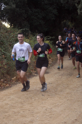 Corredores participantes en la V Betagarri Trail de Ancín este sábado, 25 de octubre /