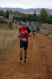 Corredores participantes en la V Betagarri Trail de Ancín este sábado, 25 de octubre /