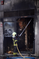 incendio en un bazar
