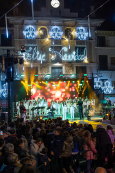 Encendido de la iluminación navideña en Tudela.