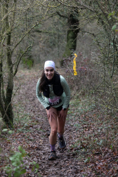 Participantes en la octava edición del Trail de Aibar sobre 18 kilómetros en una prueba disputada este domingo, 15 de febrero