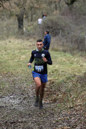 Participantes en la octava edición del Trail de Aibar sobre 18 kilómetros en una prueba disputada este domingo, 15 de febrero