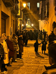 Fotos con el traslado de La Dolorosa en Tafalla