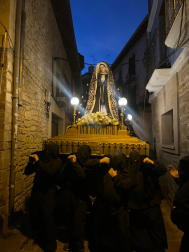 Fotos con el traslado de La Dolorosa en Tafalla