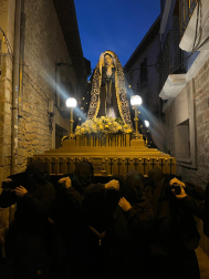 Fotos con el traslado de La Dolorosa en Tafalla