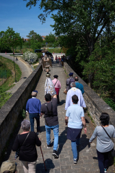 Despedida del Ángel de Aralar de Pamplona.