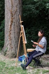 Concurso de pintura al aire libre organizado por la Mancomunidad de la Comarca de Pamplona