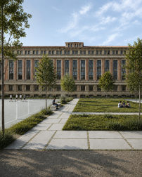 Recreaciones con inteligencia artificial de los alumnos de arquitectura