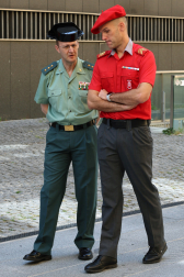 Fotos del homenaje de la Policía Nacional a las víctimas de ETA en Pamplona.