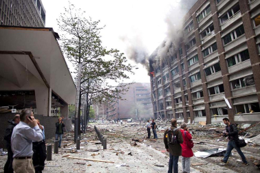 Imágenes del barrio gubernamental de Oslo