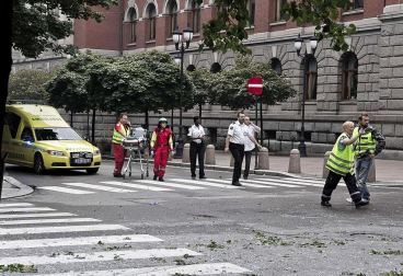 Imágenes del barrio gubernamental de Oslo