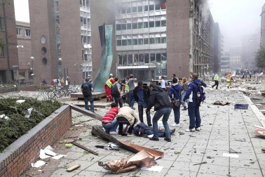 Imágenes del barrio gubernamental de Oslo