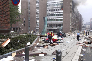Imágenes del barrio gubernamental de Oslo
