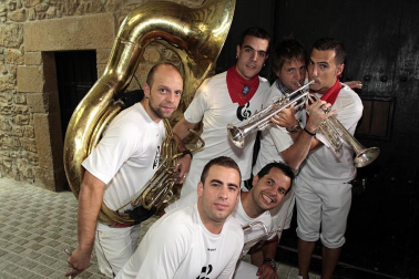 Chupinazo en las fiestas de Lumbier