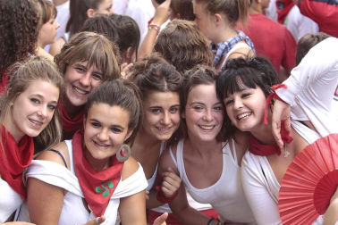 Chupinazo en las fiestas de Lumbier