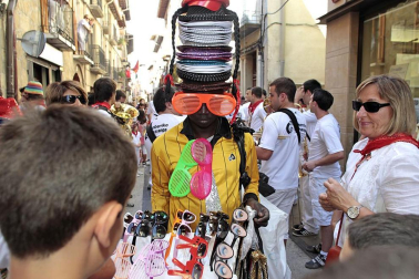 Chupinazo en las fiestas de Lumbier