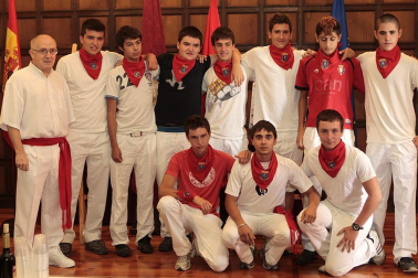 Chupinazo en las fiestas de Lumbier