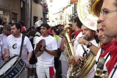 Chupinazo en las fiestas de Lumbier