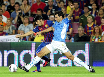 El Barcelona ha arrollado a Osasuna en el partido que han disputado este sábado en el Camp Nou