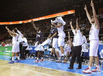 Final del Eurobasket de Lituania 2011 disputada entre España y Francia con victoria española por 98-85.