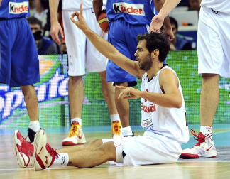 Final del Eurobasket de Lituania 2011 disputada entre España y Francia con victoria española por 98-85.